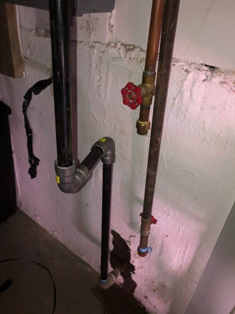 New Gas-Line + Fittings Installed