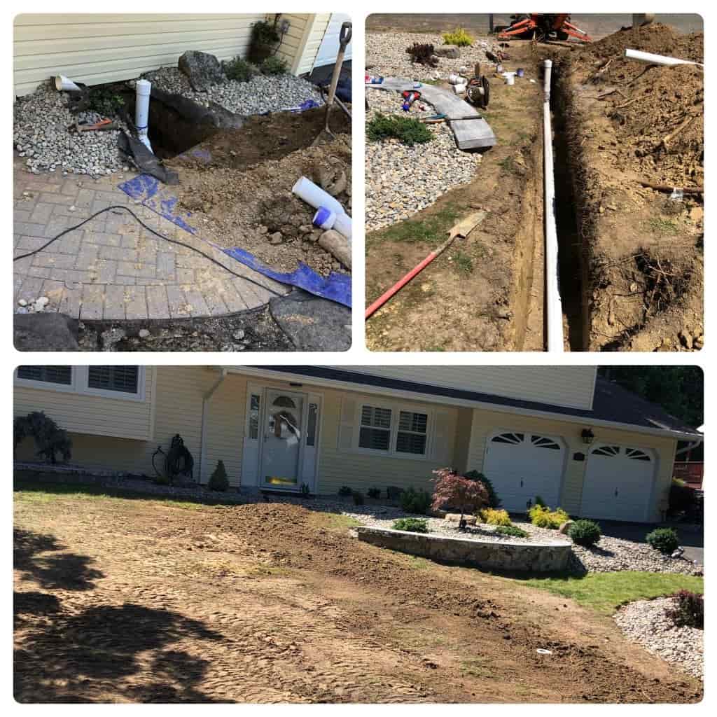 New sewer line + front main clean out
